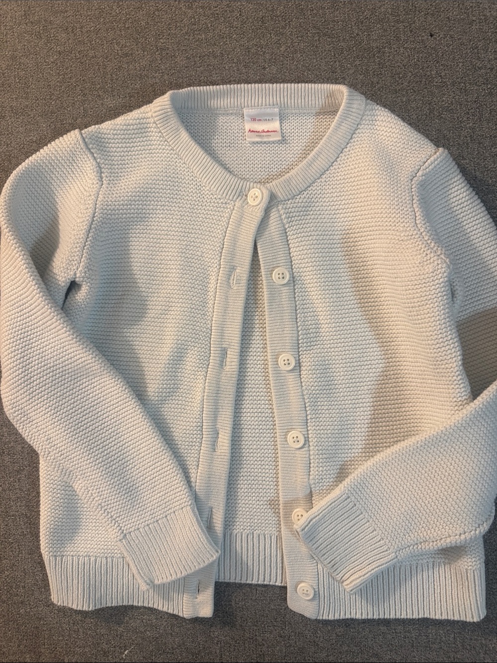3/$15- Hanna Andersson Cream Knit Cardigan for Kids
